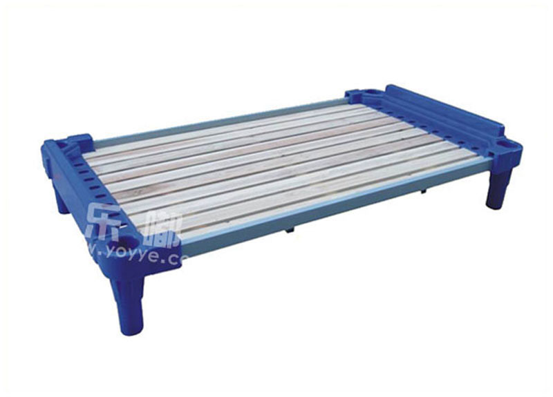 LD1500 塑料木板无扶手通铺床(图1)
